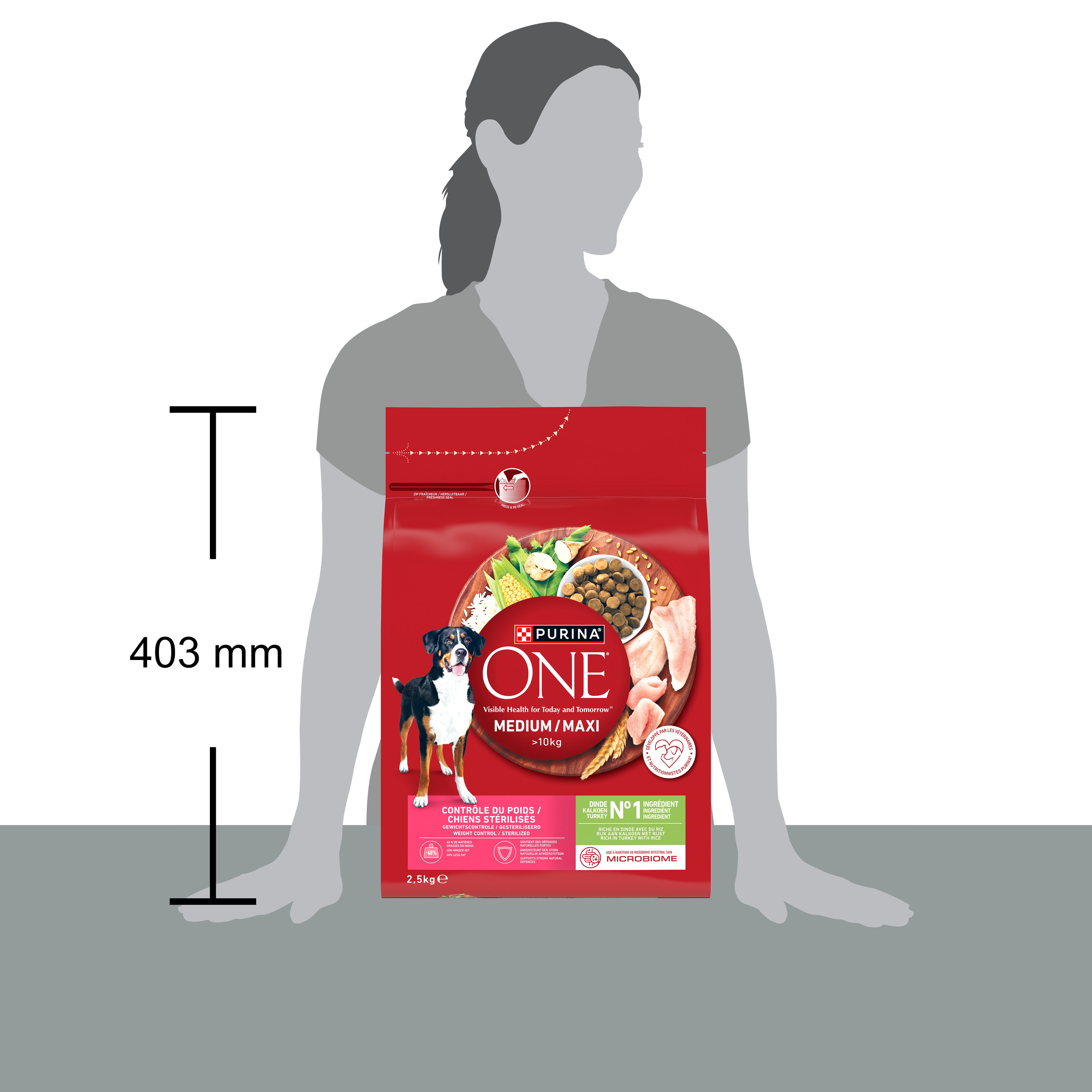 PURINA ONE® Weight Control – Curcan & Orez, 2.5kg