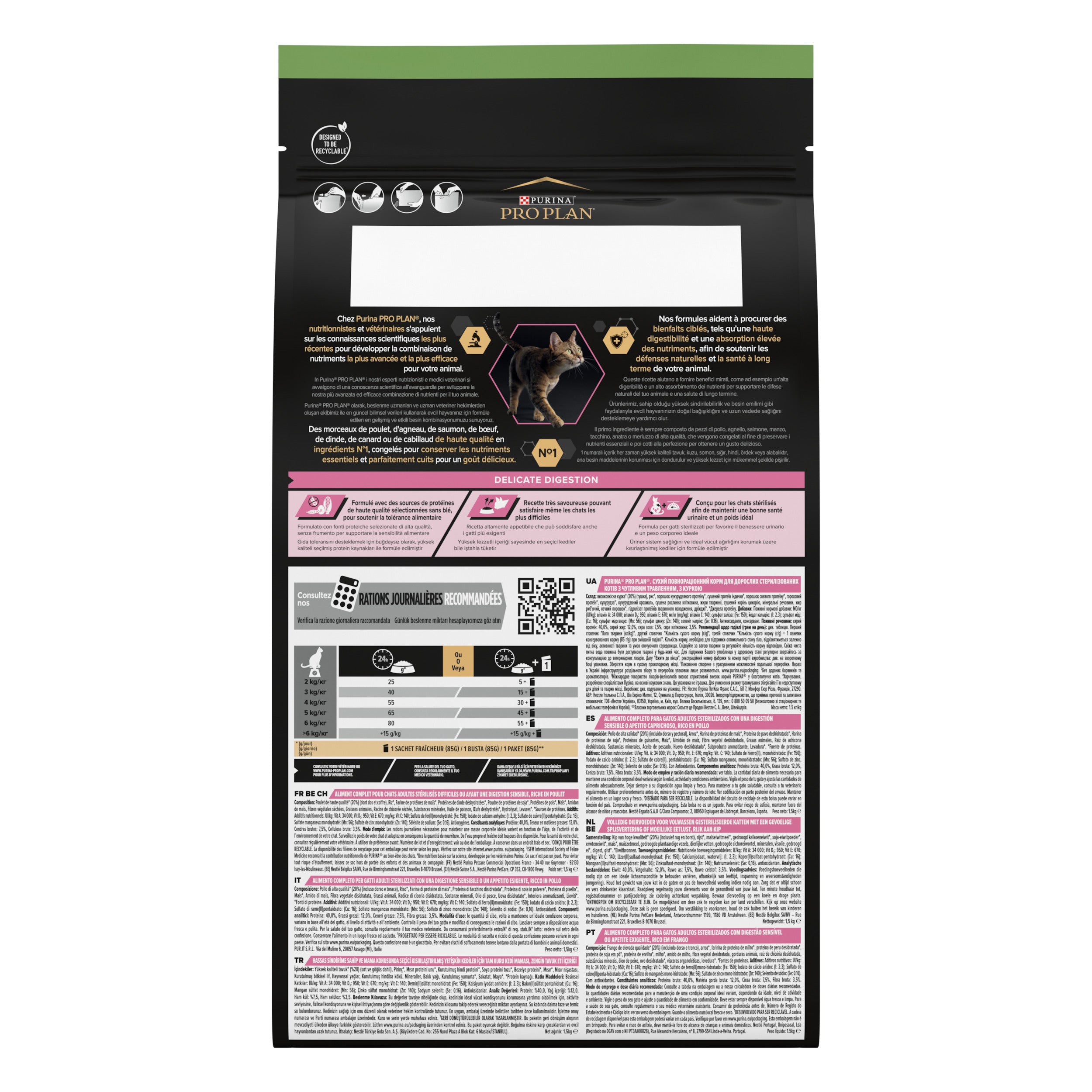 PRO PLAN® Sterilised Delicate Digestion cu Pui