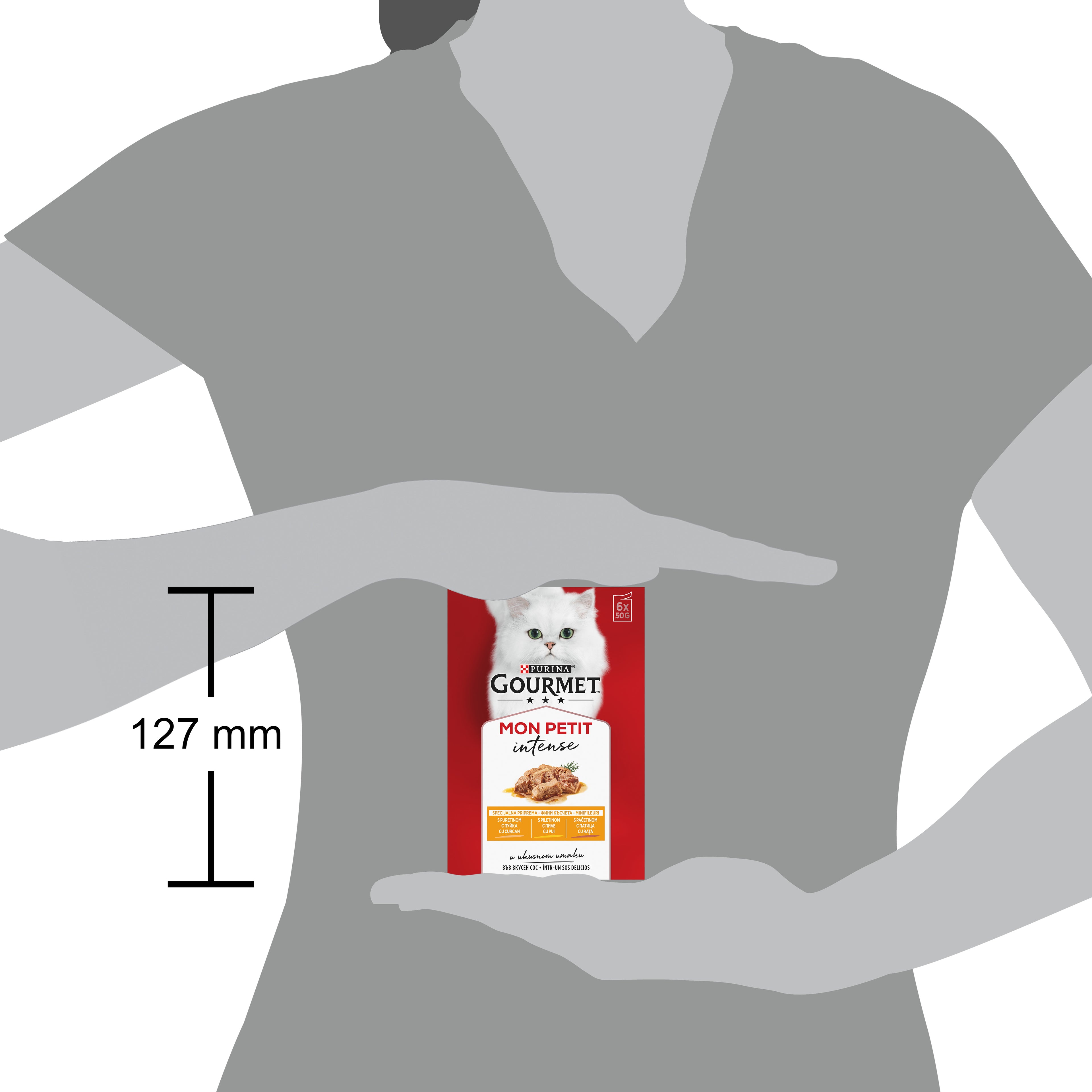 Gourmet Mon Petit – Curcan, Pui & Rață (6x50g)