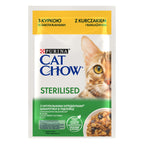 Purina Cat Chow Sterilised cu Pui & Vinete 85g