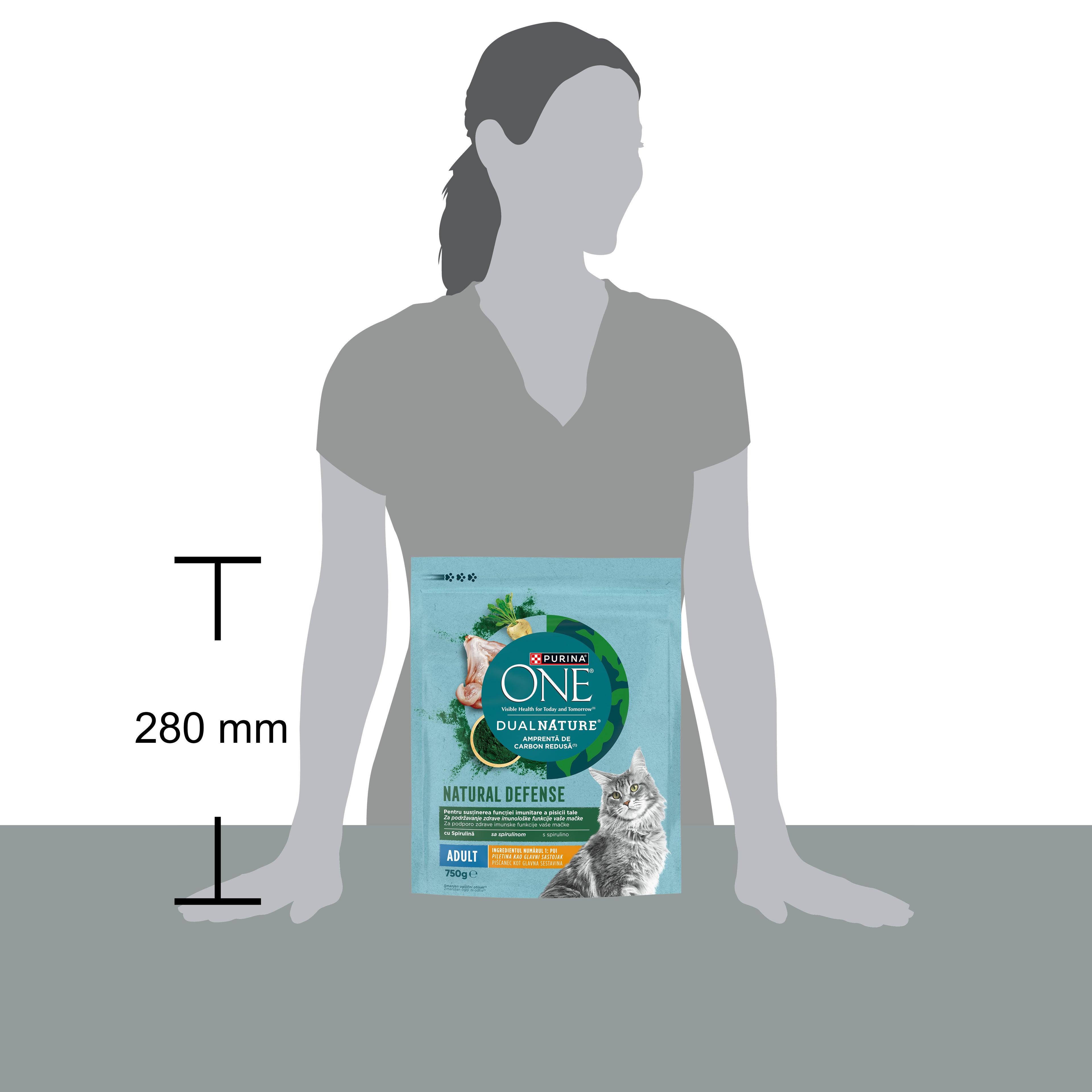 PURINA ONE® DUAL NATURE cu Pui și Spirulină – 750g