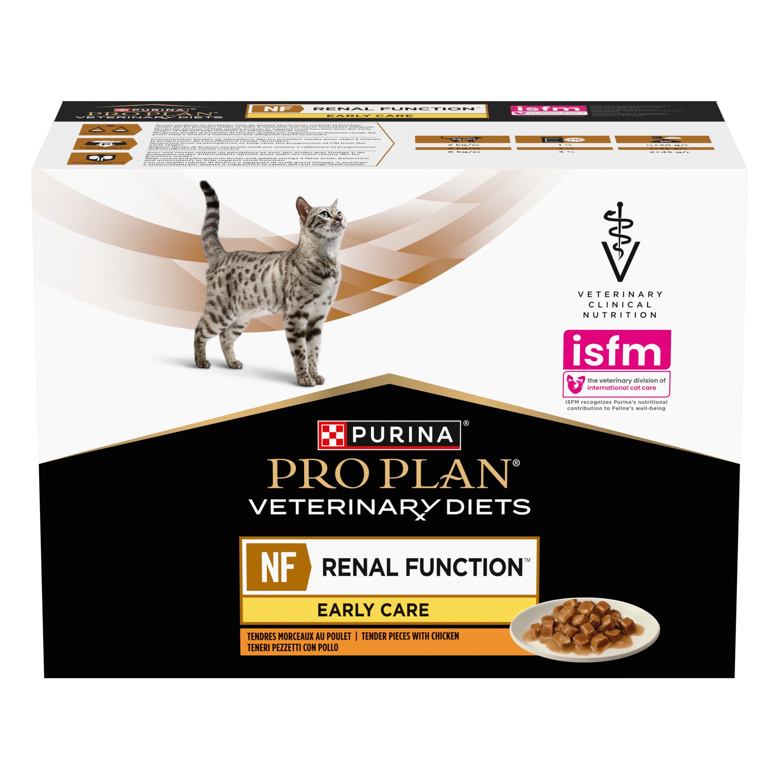 Pro Plan Veterinary Diets NF Renal Function Early Care cu Pui 10x85g