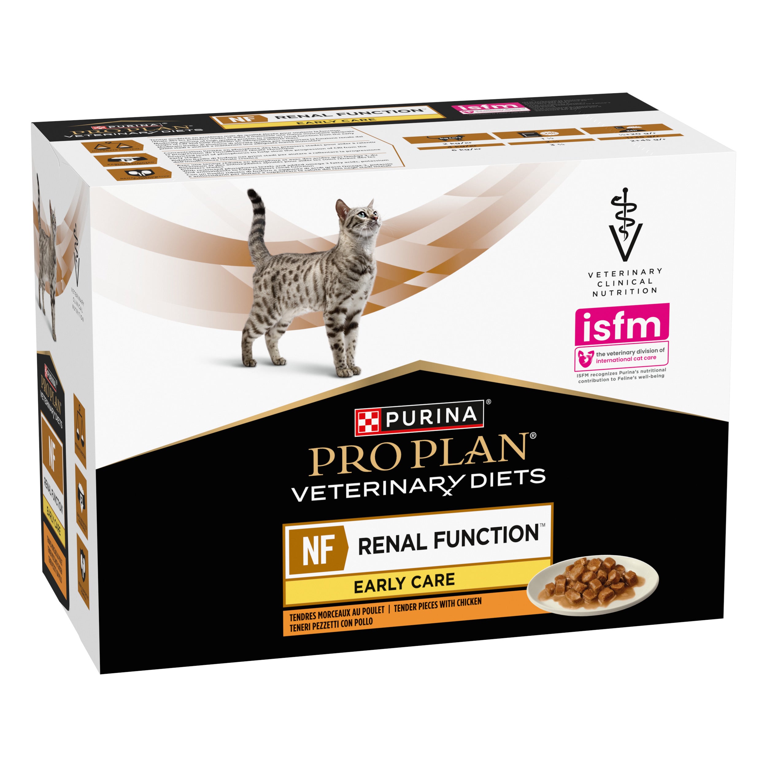 Pro Plan Veterinary Diets NF Renal Function Early Care cu Pui 10x85g
