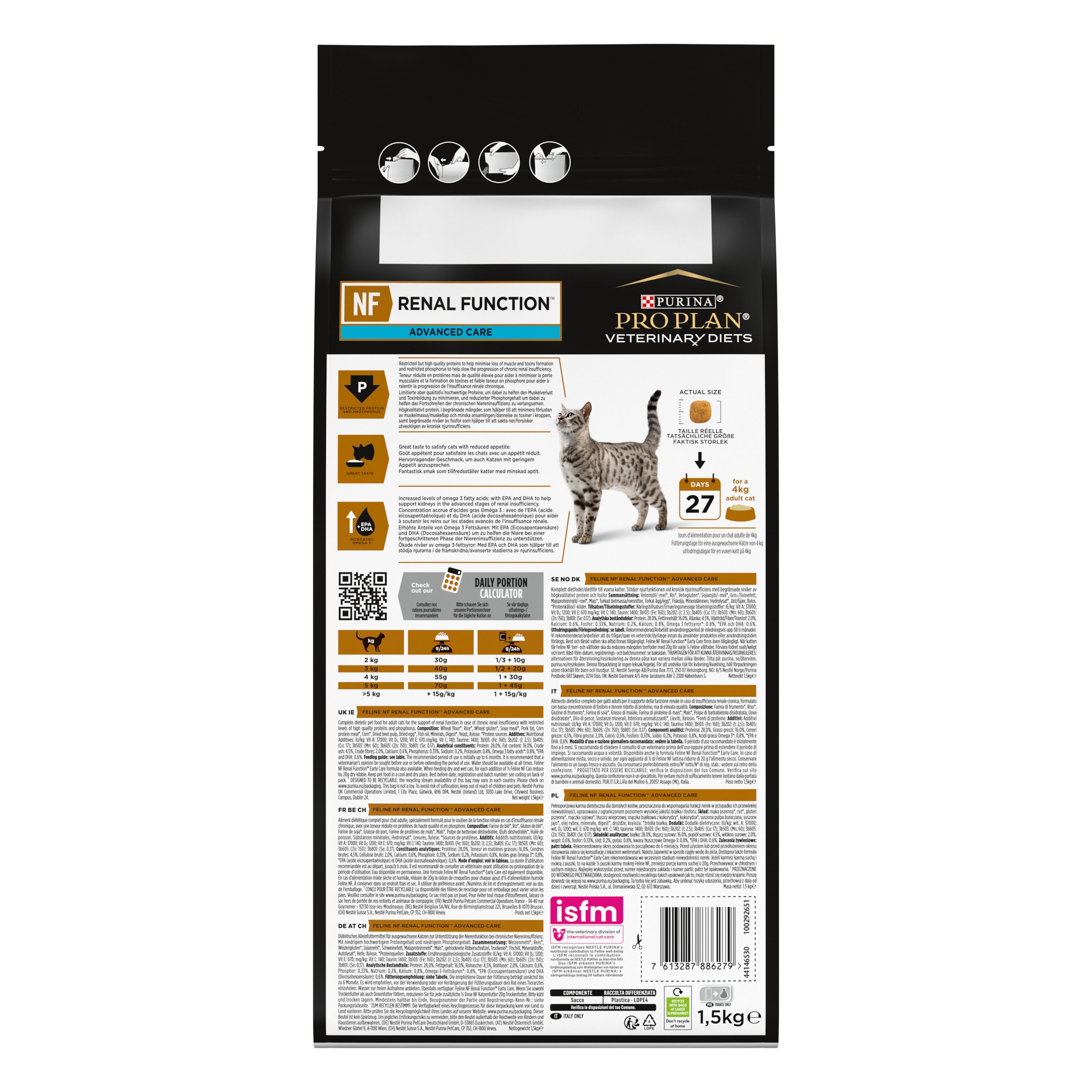 Pro Plan Veterinary Diets NF Renal Function  Advanced Care 1,5kg