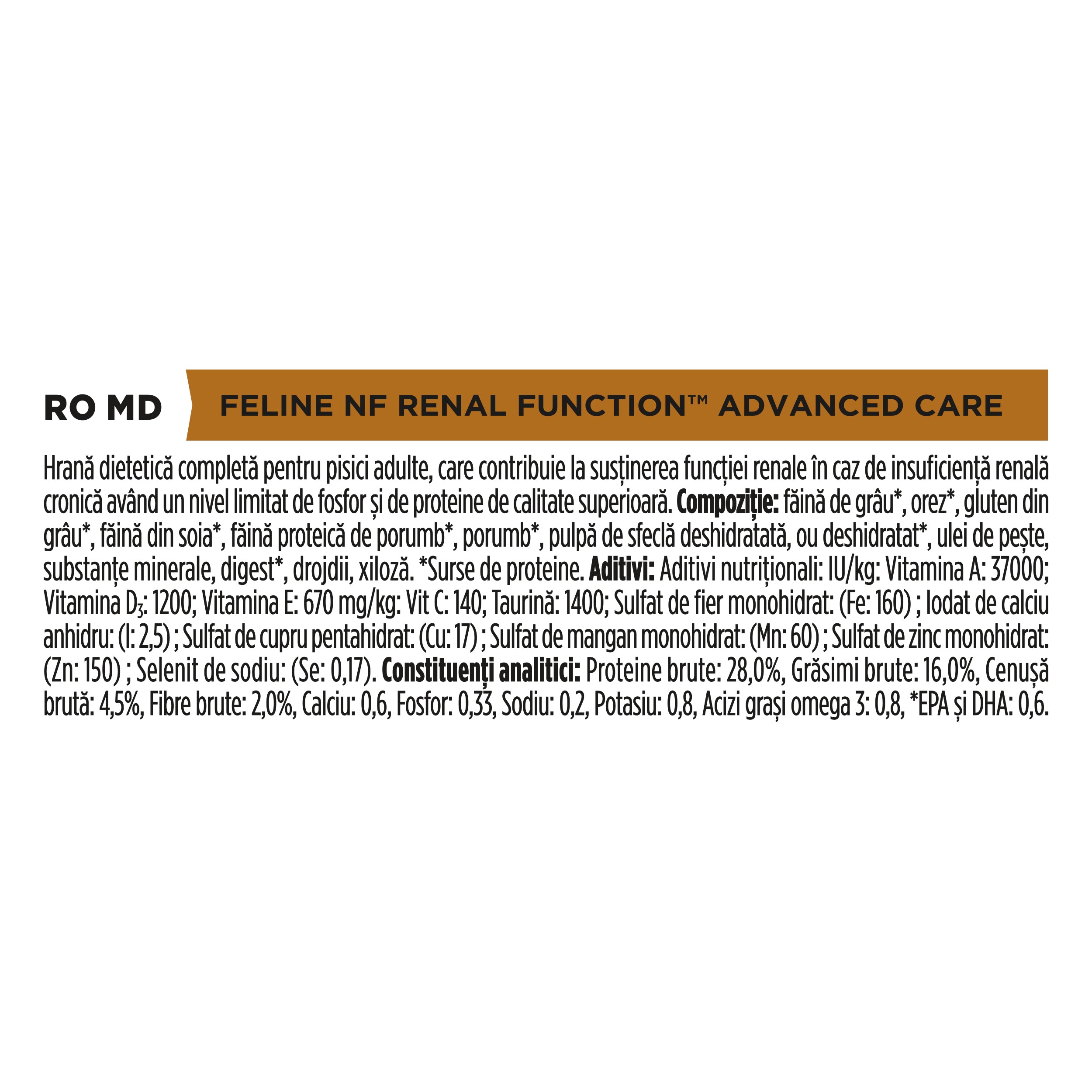 Pro Plan Veterinary Diets NF Renal Function  Advanced Care 1,5kg