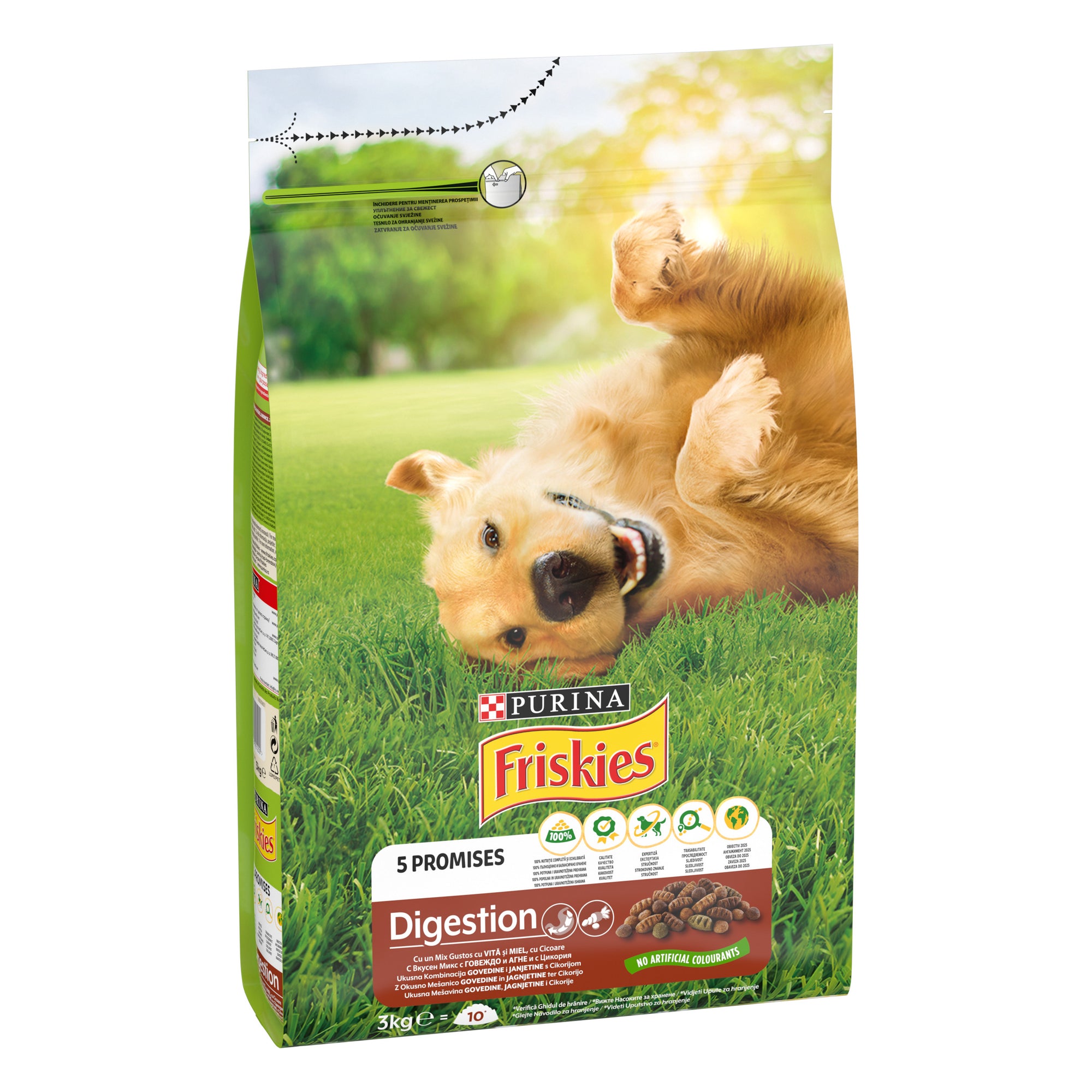 Friskies Digestion – Vită, Miel & Cicoare (3 kg)