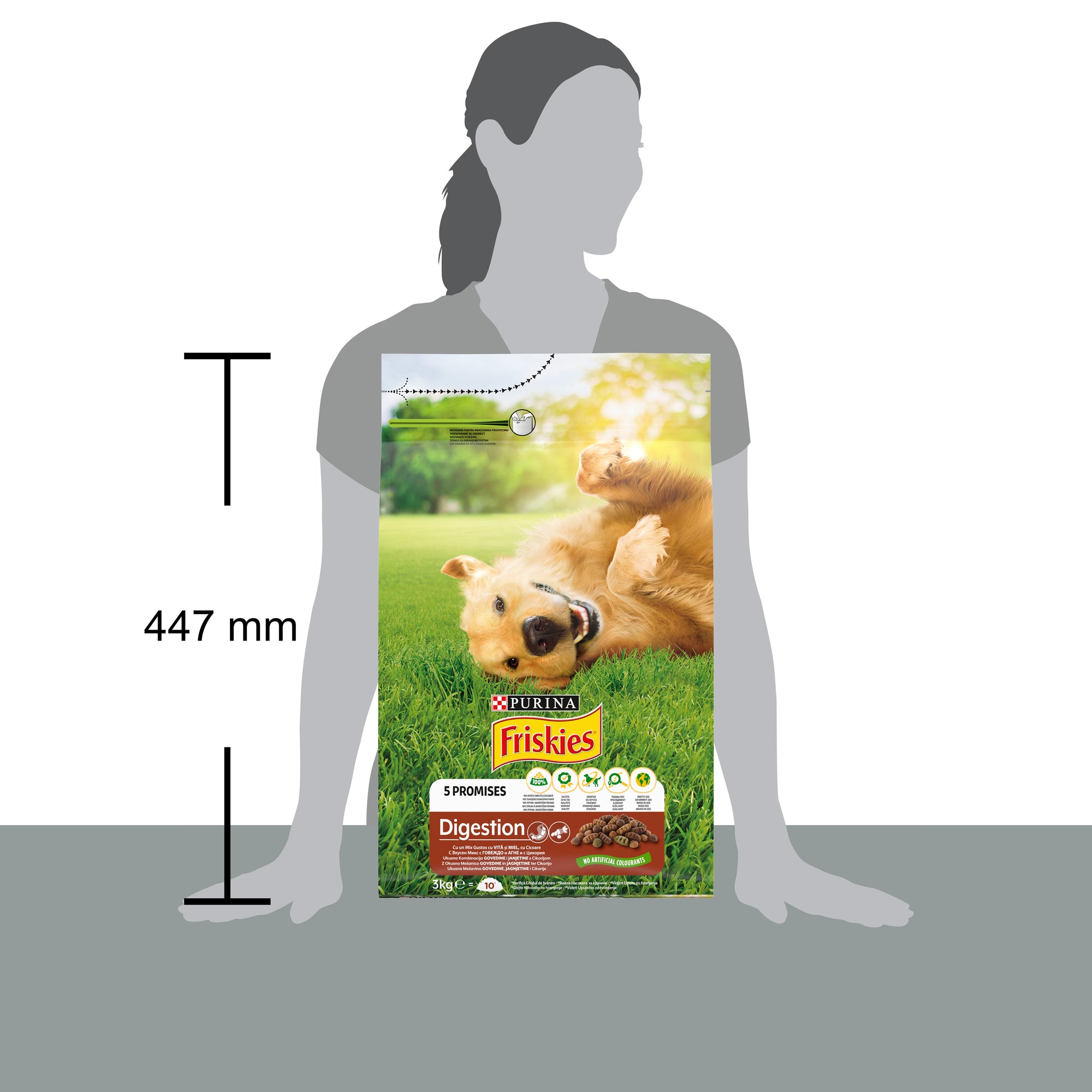 Friskies Digestion – Vită, Miel & Cicoare (3 kg)