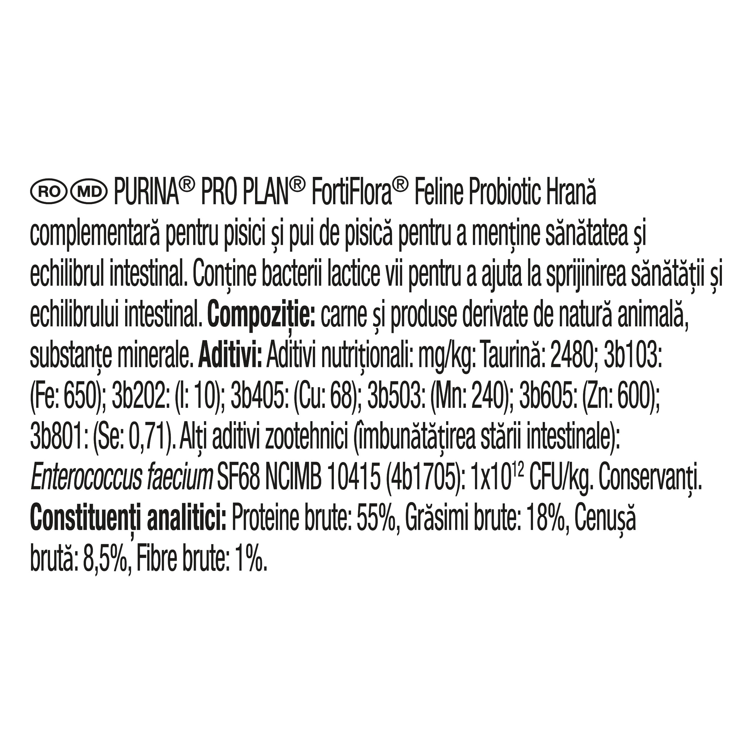 Pro Plan Veterinary Diets FortiFlora pentru pisici 30x1g