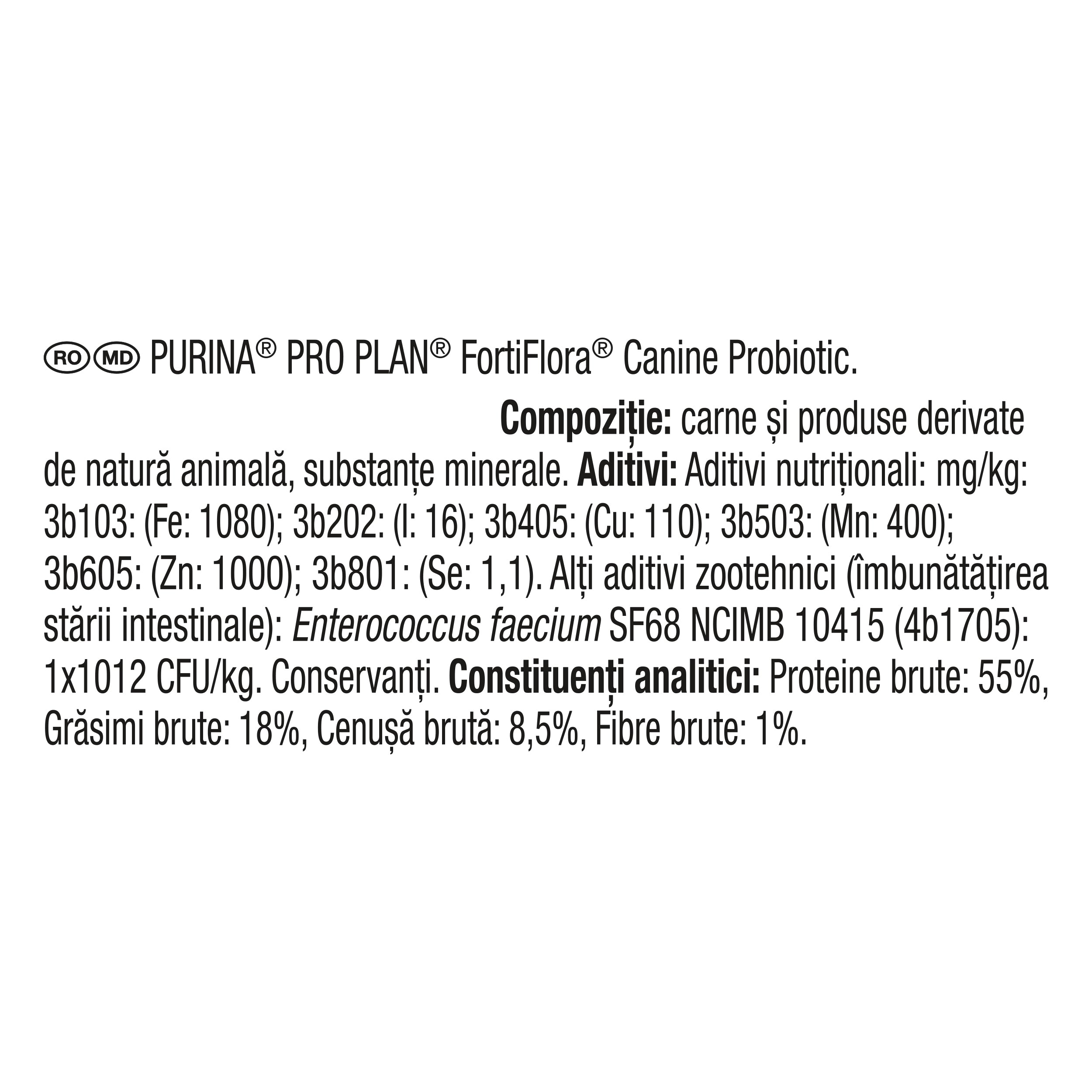 Pro Plan FortiFlora pentru câini – Supliment probiotic 30x1g