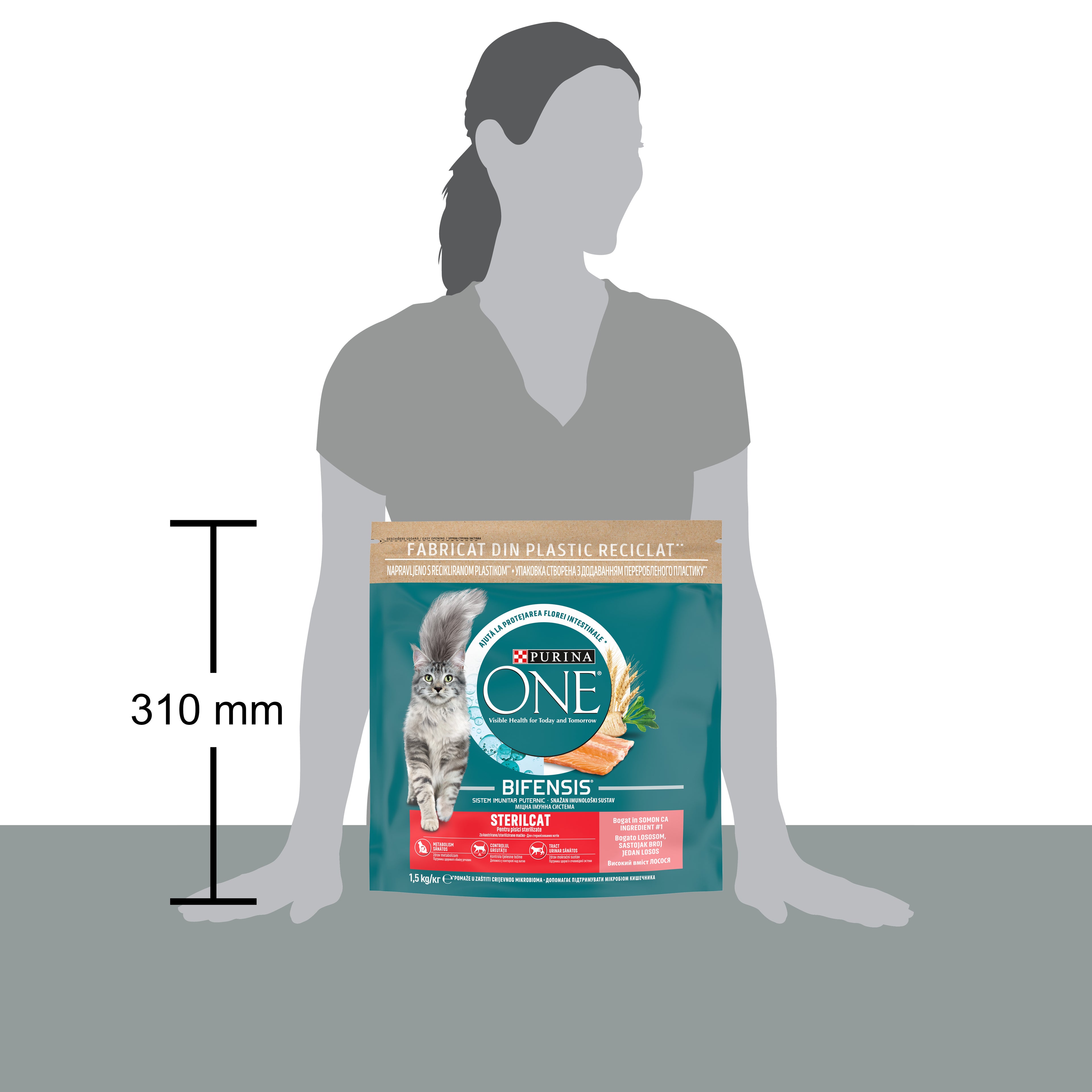 PURINA ONE® STERILCAT cu Somon – 1.5 kg