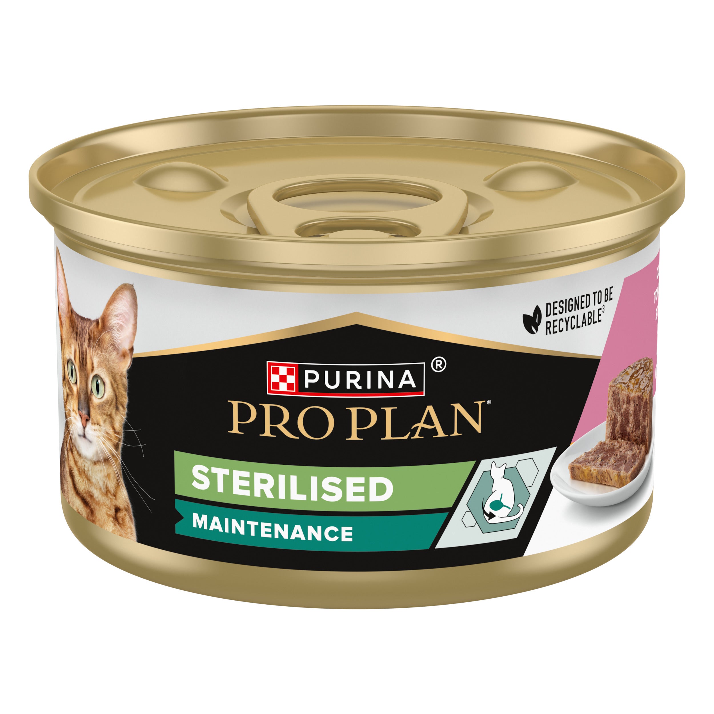 PRO PLAN® Sterilised – Terină cu Ton & Somon, 85g