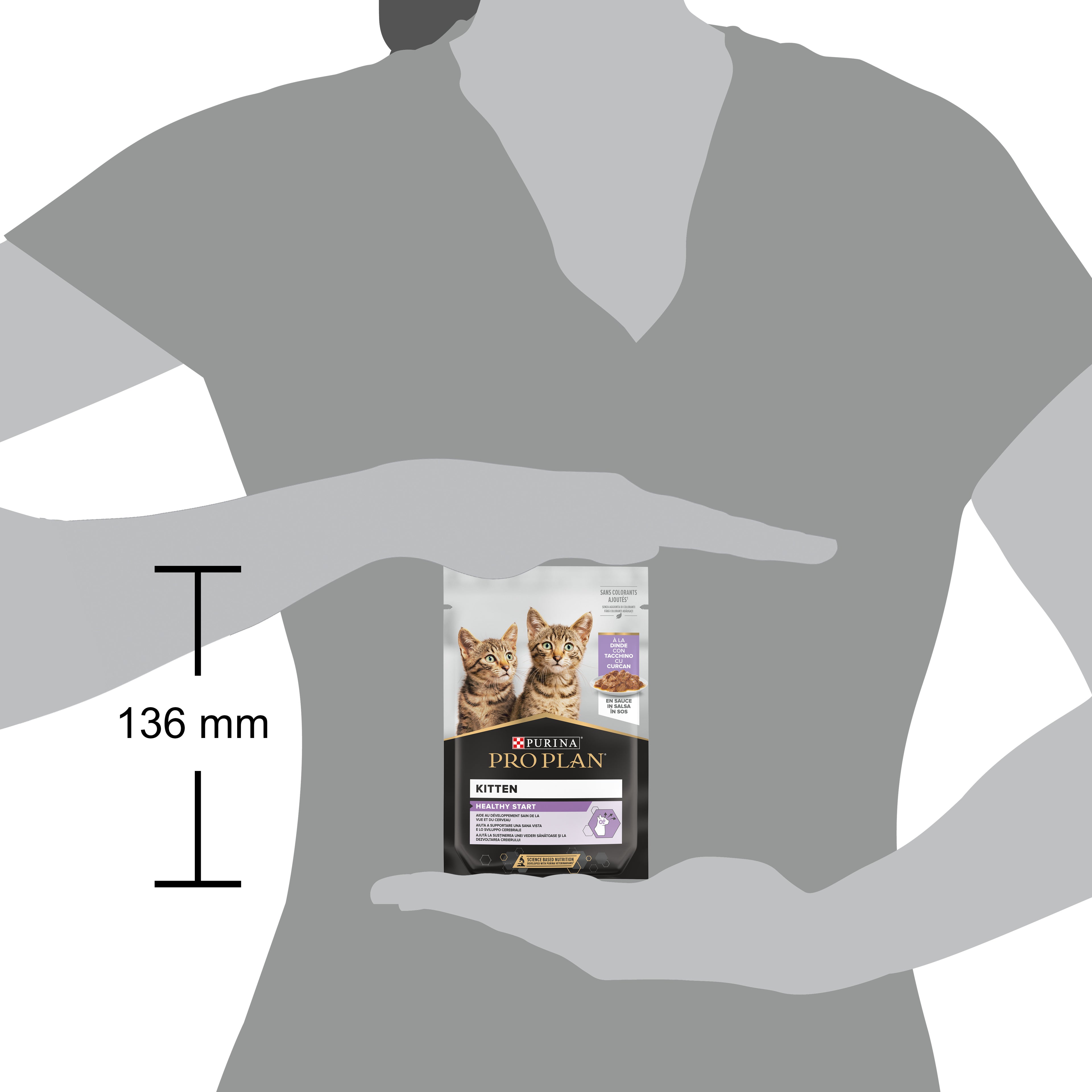 PRO PLAN® Kitten Healthy Start cu Curcan în Sos 85g