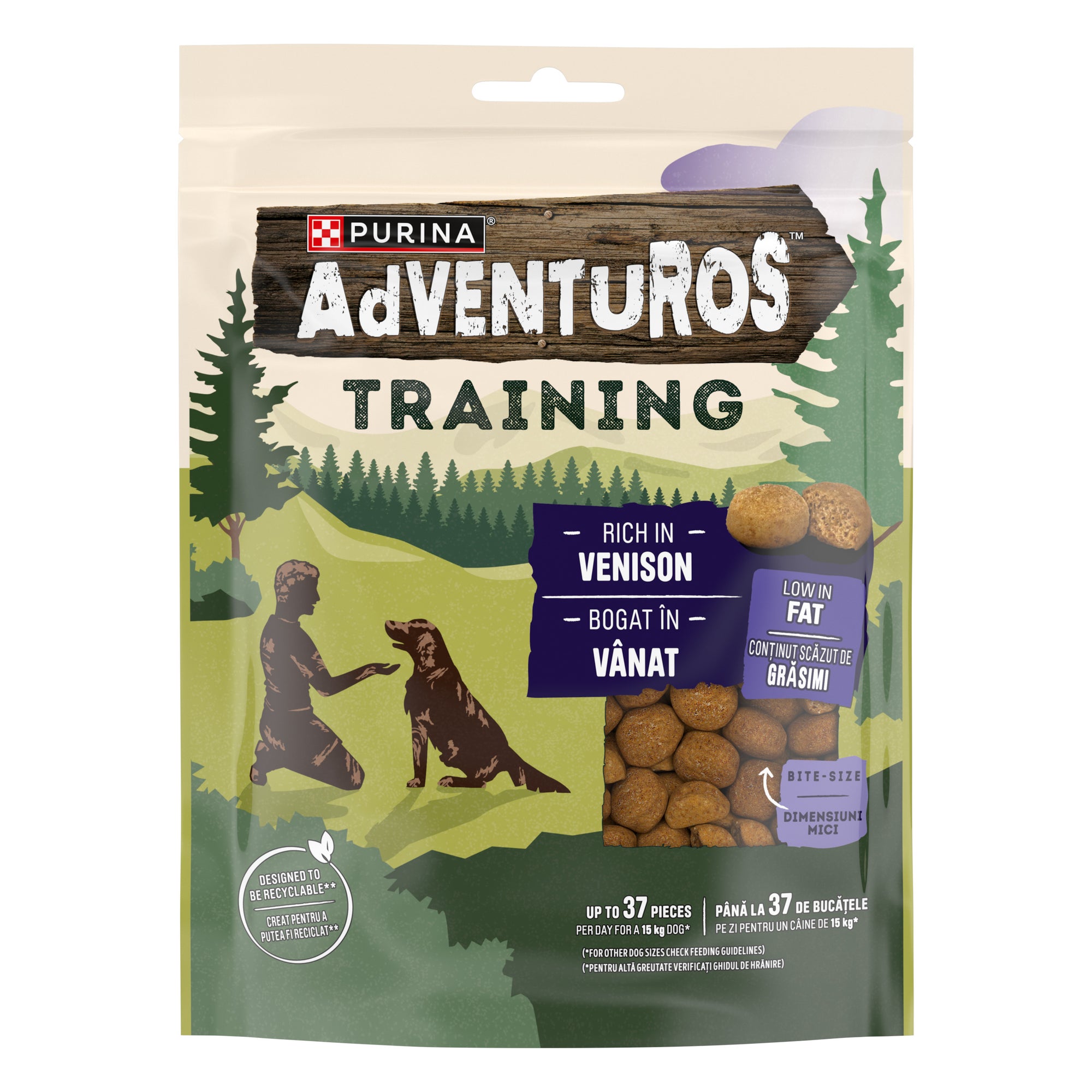 Purina Adventuros Training cu Vânat – Recompense pentru câini (115g)