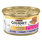 GOURMET® GOLD Junior cu Vițel, pate (85g)