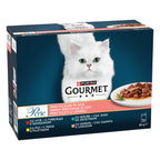 Gourmet Perle – Mini Fileuri cu Vită, Pui, Iepure & Somon în sos (12x85g)