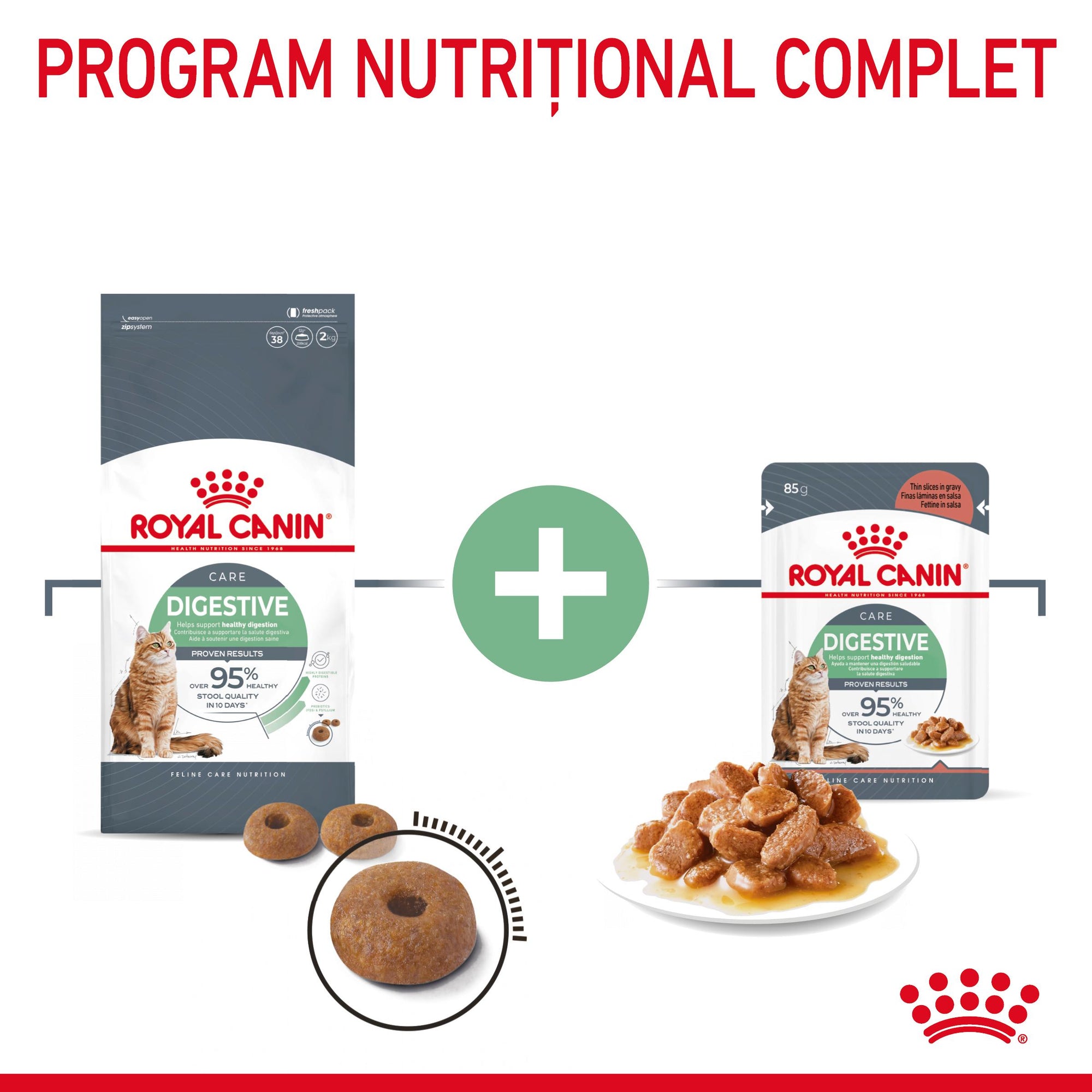 Royal Canin Digest Sensitive Care Adult hrana umeda pisica, confort digestiv (in sos), 85 g