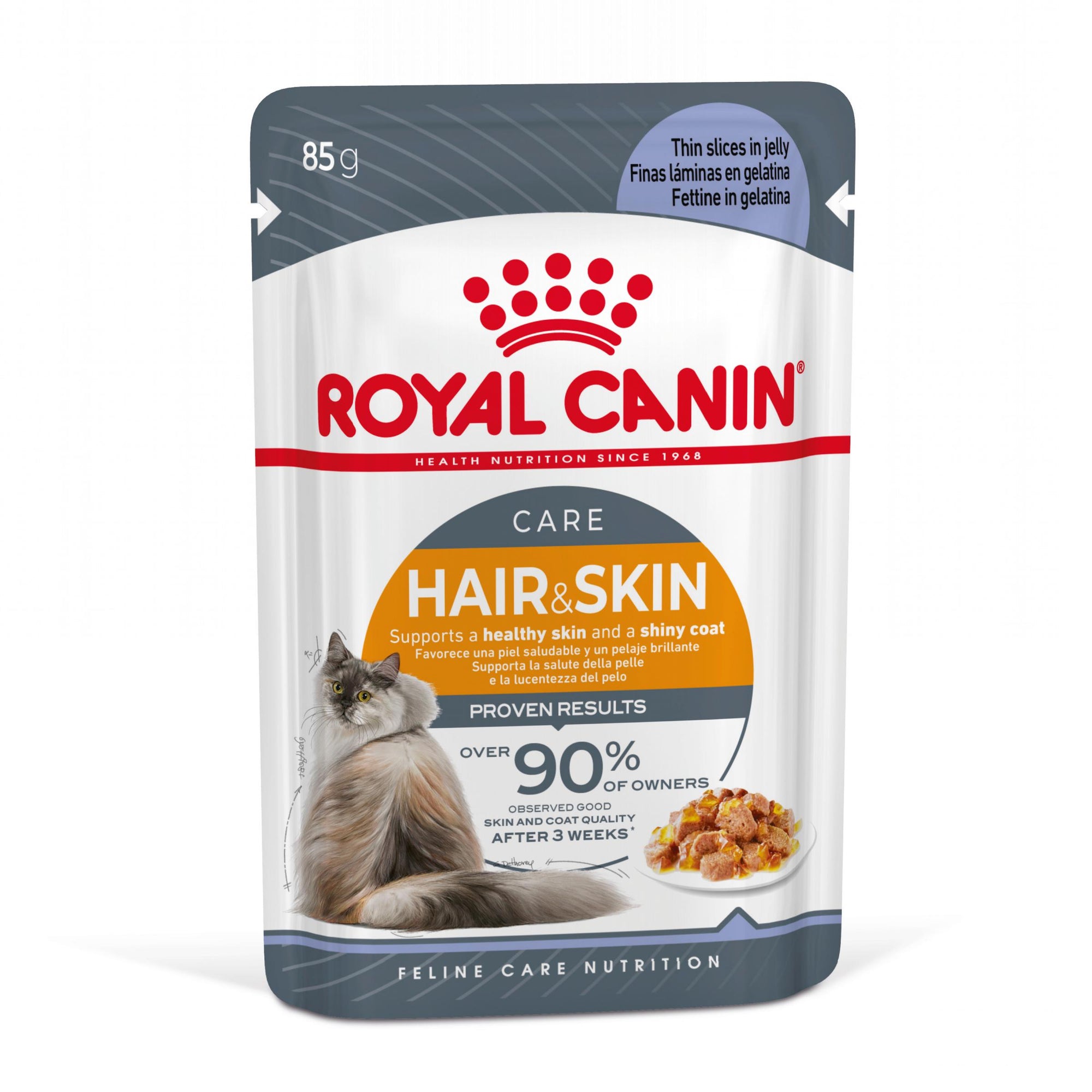 Royal Canin Hair&Skin Care Adult hrana umeda pisica, piele si blana (in aspic), 85 g