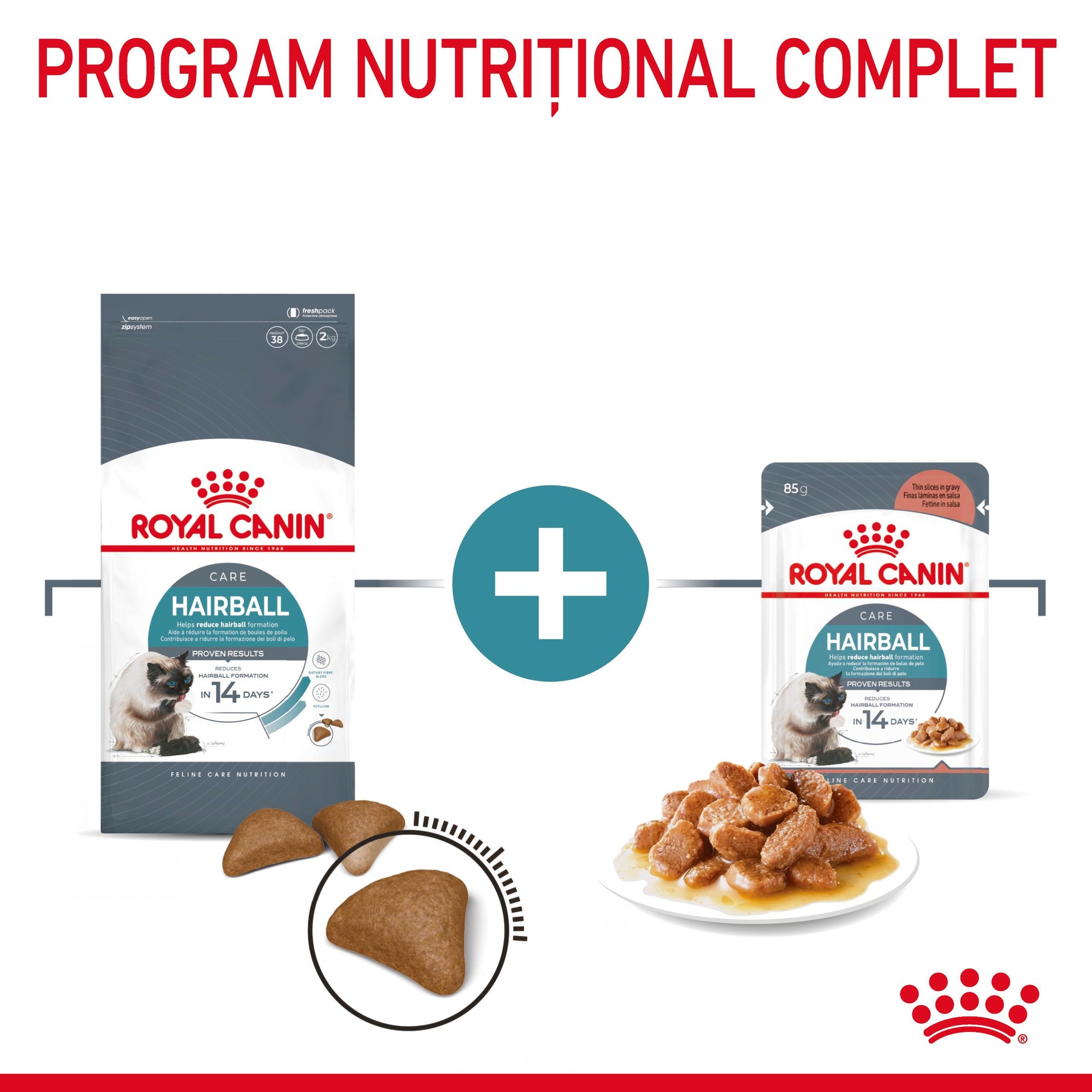 Royal Canin Hairball Care Adult hrana umeda pisica, limitarea ghemurilor de blana (in sos), 85 g