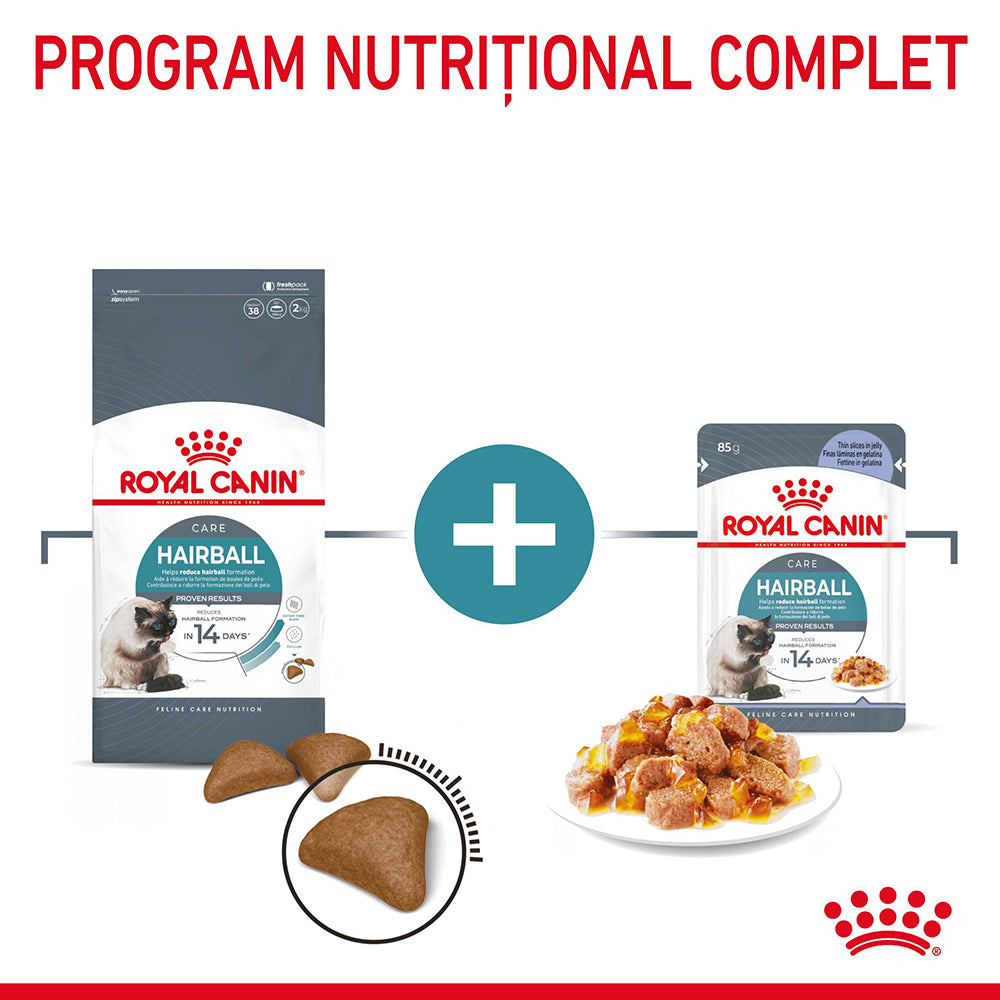 Royal Canin Hairball Care Adult hrana umeda pisica, limitarea ghemurilor de blana (in aspic), 85 g