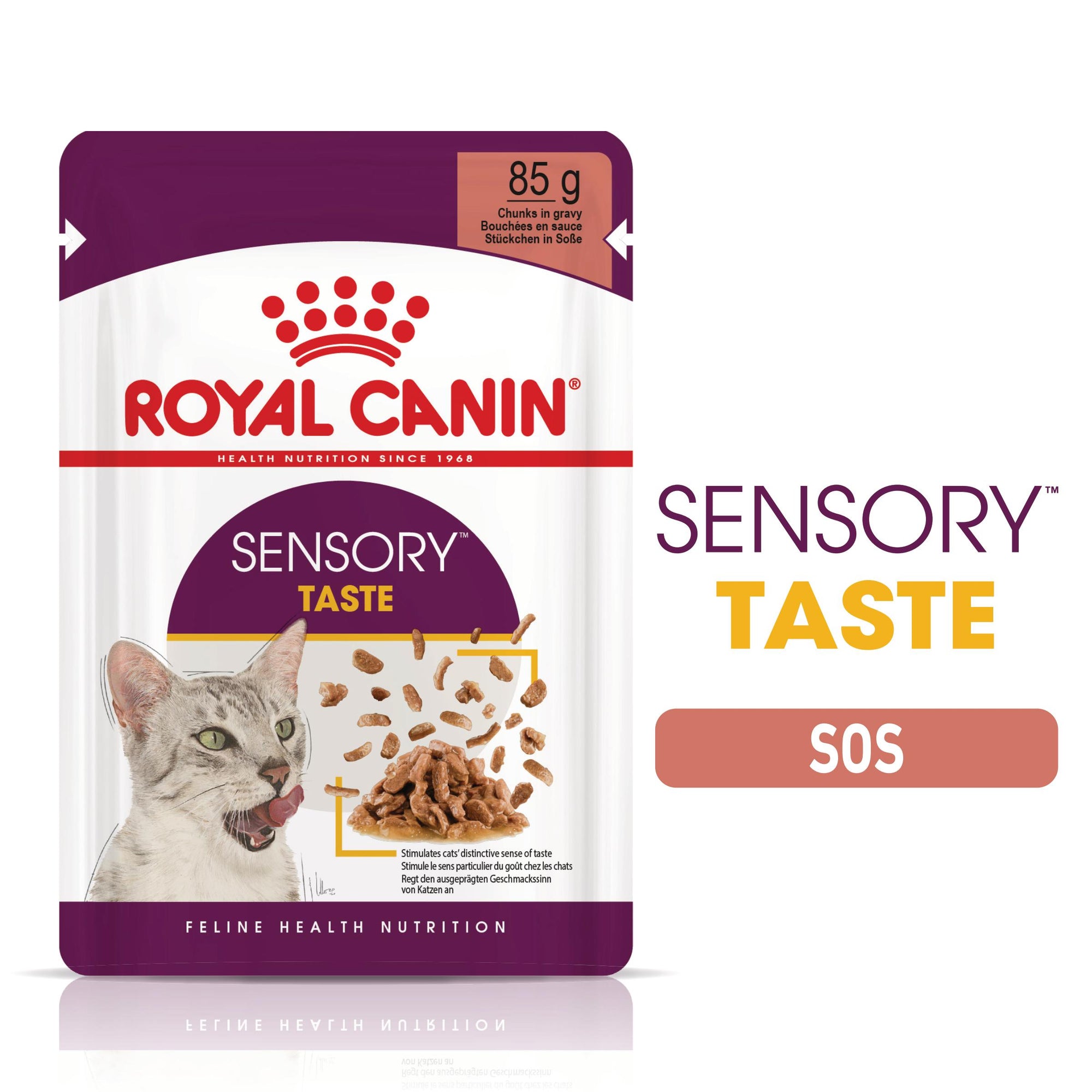 Royal Canin Sensory Taste, hrana umeda pisici, stimularea gustului (in sos), 85 g