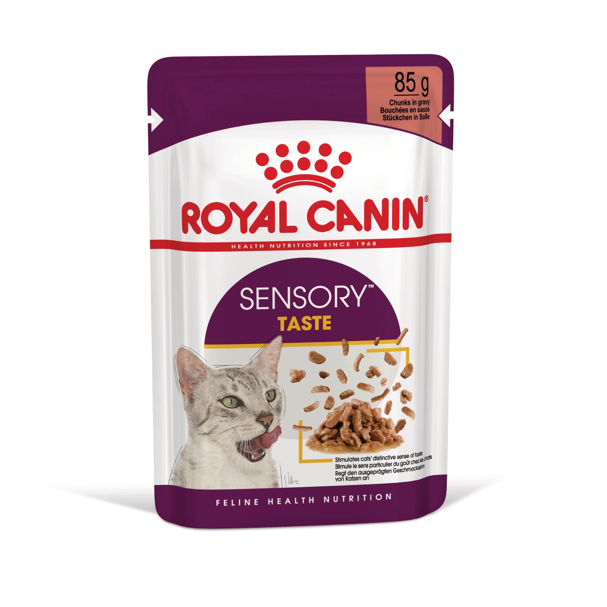 Royal Canin Sensory Taste, hrana umeda pisici, stimularea gustului (in sos), 85 g