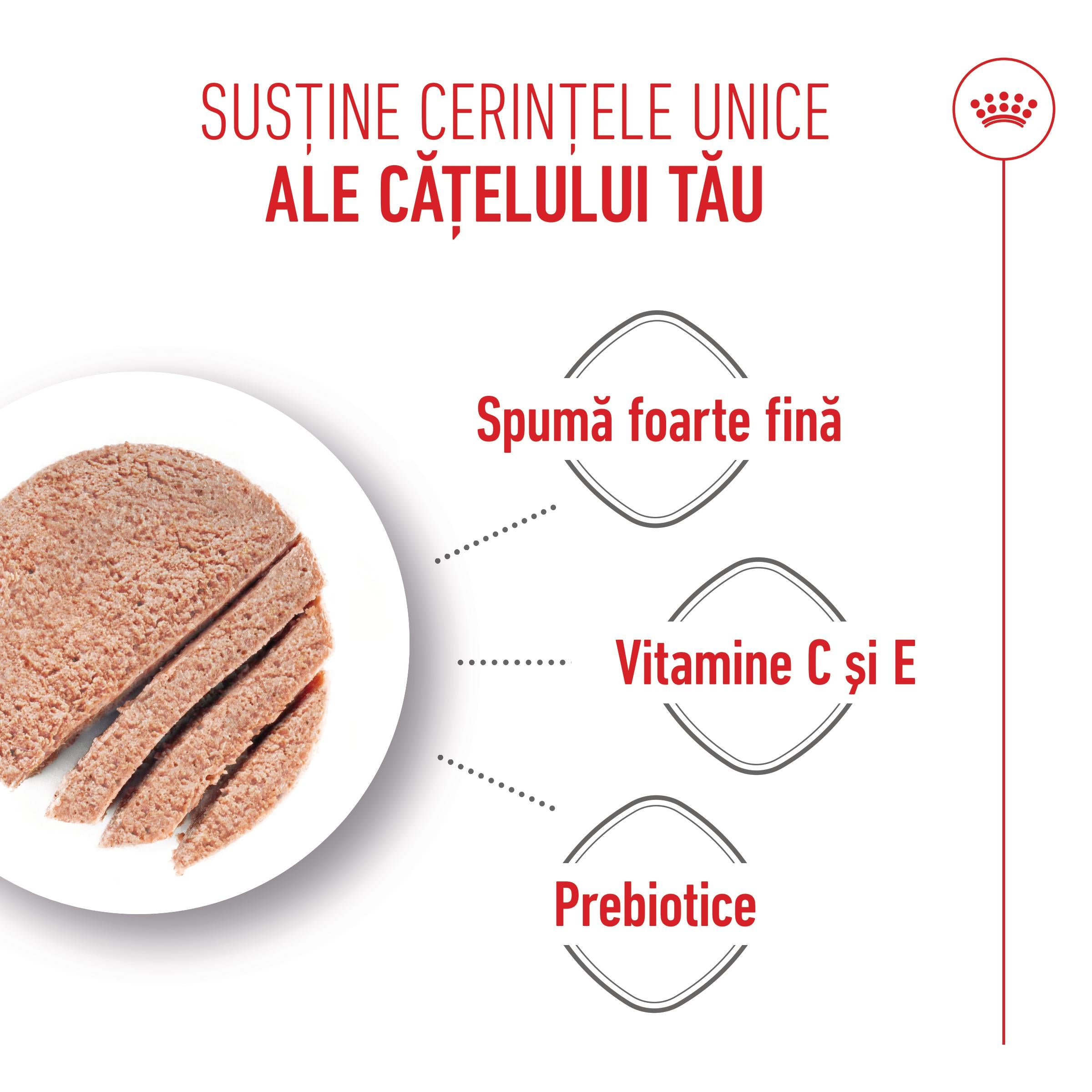 Royal Canin Starter Mousse, mama si puiul, hrana umeda caine (textura spumoasa), 195 g