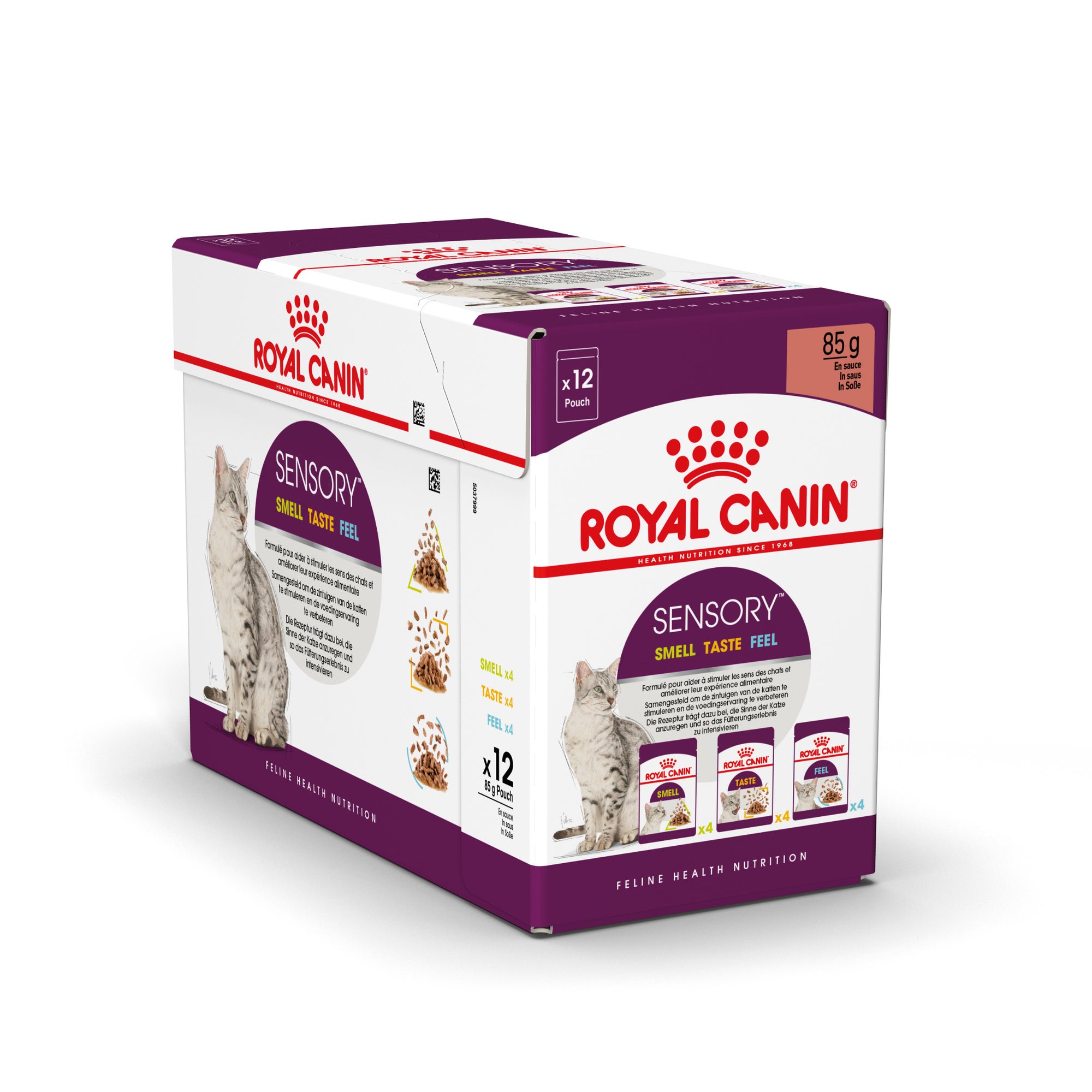 Royal Canin Sensory, hrana umeda pisici, stimularea simturilor (in sos), 12 x 85 g