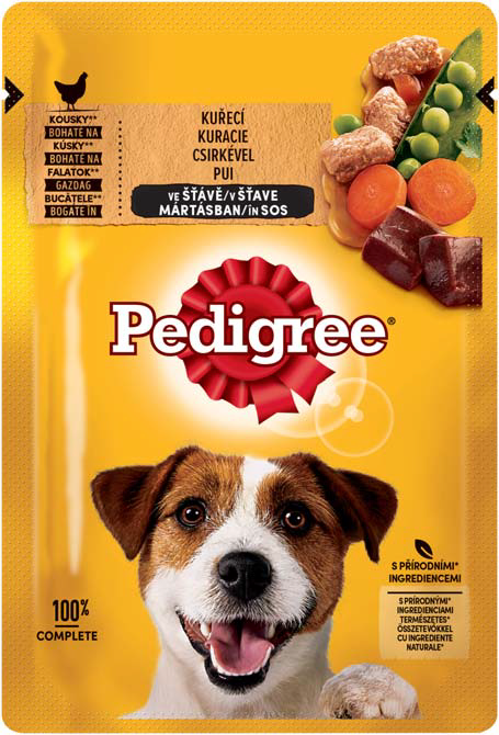 Pedigree Plic Adult cu Pui și Legume 100g