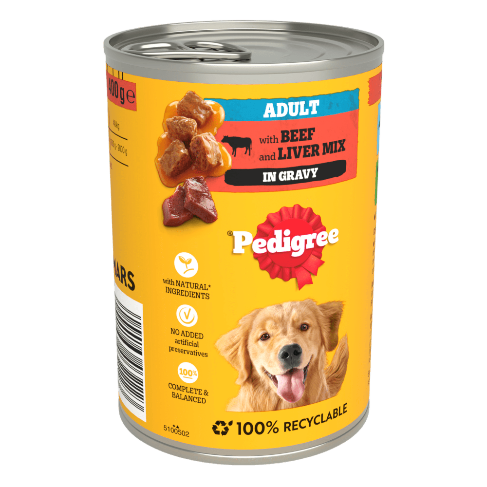 Pedigree Conservă cu Vită – Hrană Umedă pentru Câini Adulți,