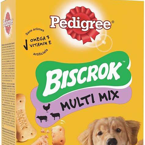 Pedigree Biscrok Multi – Biscuiți Crocanți Asortați pentru Câini, 500 g